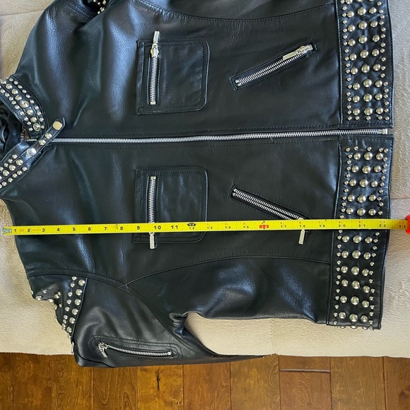 Gordon & James Signature Studded Black Leather Jacket. - Picture 9 of 9